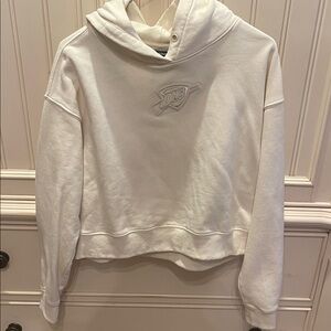 White Hoodie Sweatshirt